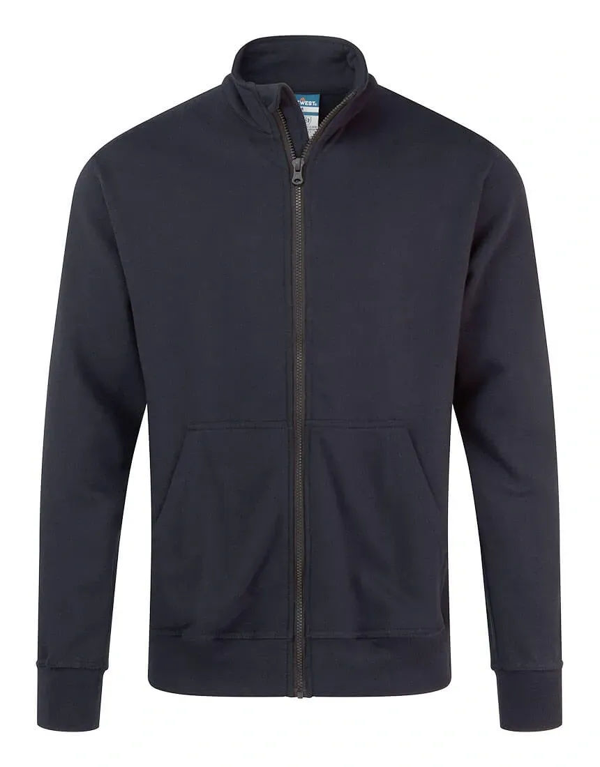 Portwest FR738 Modaflame gebreid FR sweatshirt met rits Donker marine voorkant
