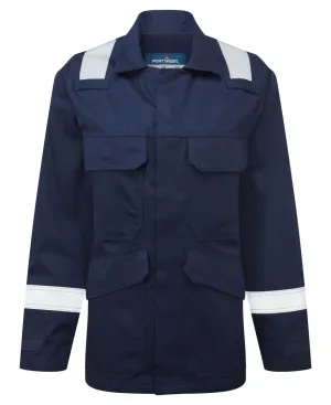 Portwest FR740 Bizflame Work FR Dames Jack Donker marine voorkant