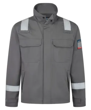 Portwest FR741 Bizflame Work + FR Jack Grijs voorkant