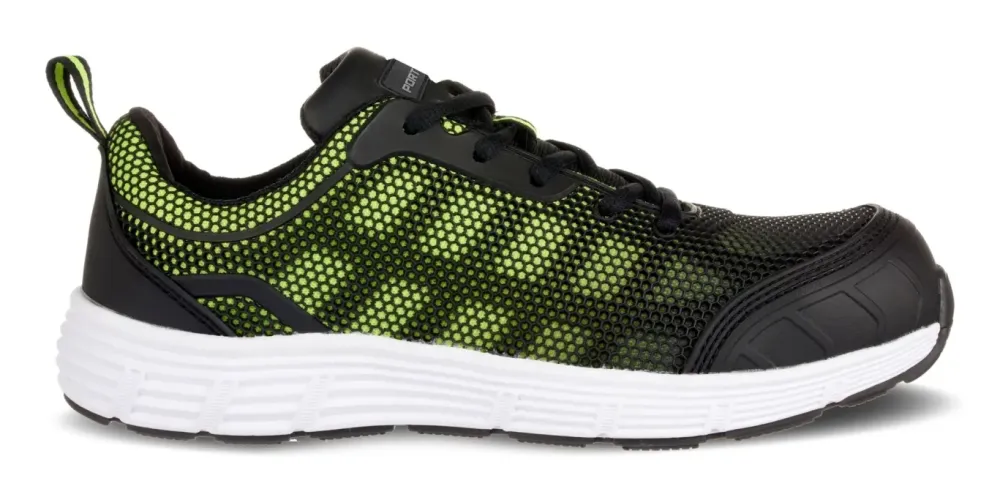 Portwest FT15 Steelite Tove Trainer S1P FO SR Zwart/groen voorkant
