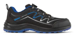 Portwest FT32 Composiet KPU en Mesh Trainer S1PS ESD SR FO Zwart/blauw voorkant