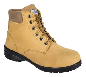 Portwest FT41 Steelite Louisa Dames Schoen Hoog S3 Korengeel voorkant