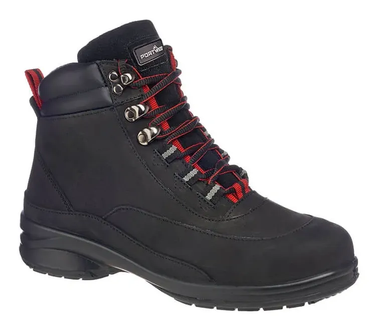 Portwest FT42 Steelite Dames Wandelschoen S3 Zwart voorkant