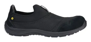 Portwest FT55 Steel Textiel slip on Schoen S1P SR FO ESD Zwart voorkant