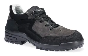 Portwest FT73 Staal Suède schoen S3L CI FO SR Zwart/grijs voorkant