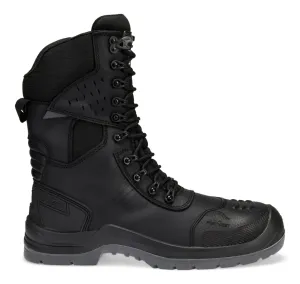Portwest FV03 Samengesteld leder Hoge schoen S7L HRO M CI LG SC AN SR FO Zwart voorkant