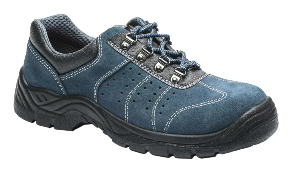Portwest FW02 Steelite Geperforeerde trainer S1P Blauw voorkant