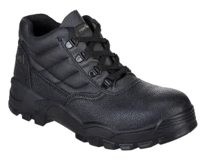 Portwest FW10 Steelite Protector Schoen half hoog S1P SR Zwart voorkant