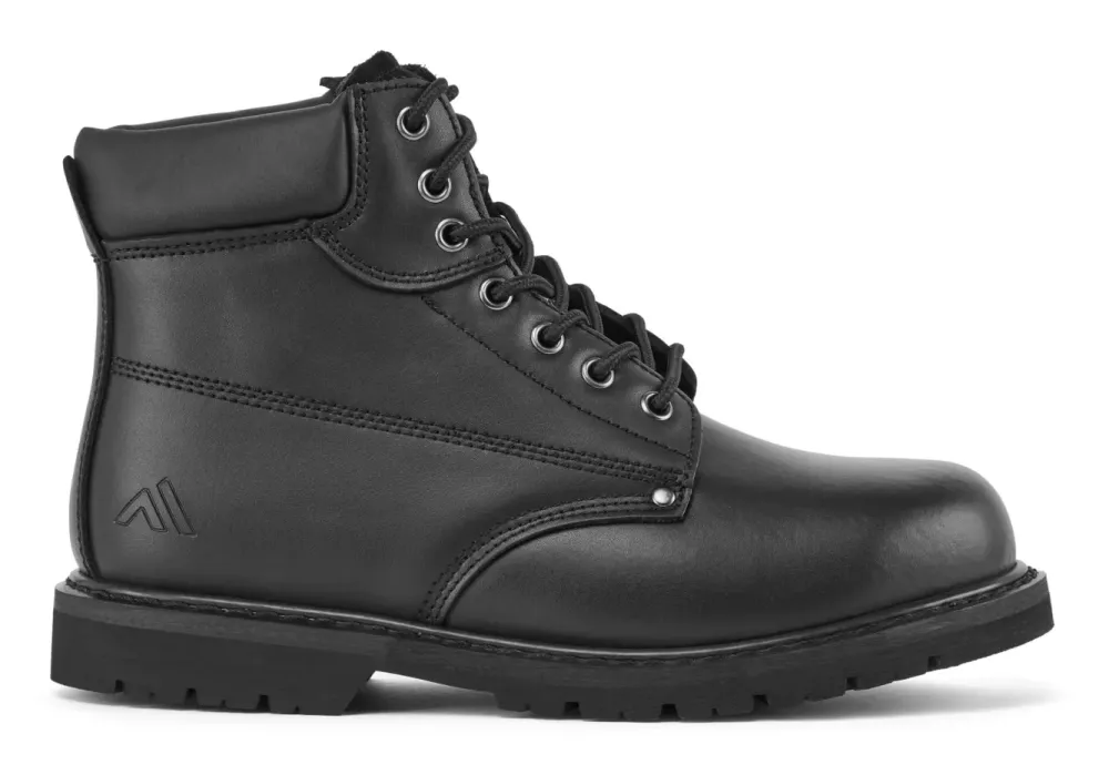 Portwest FW16 Steel Action lederen enkellaars SBP HRO Zwart voorkant