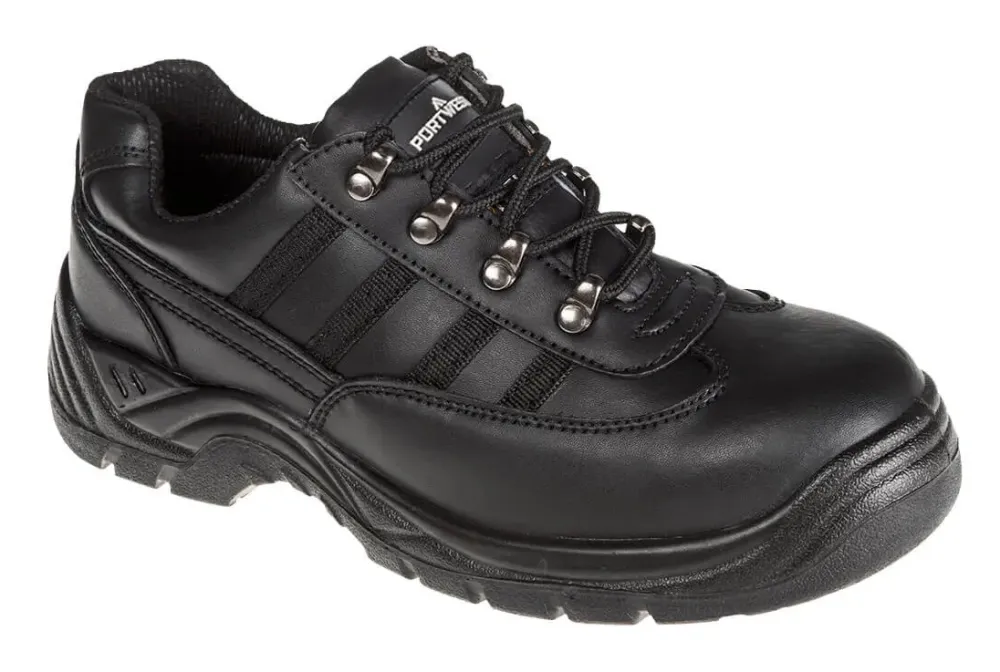 Portwest FW25 Steelite Veiligheidssportschoen S1P Zwart voorkant