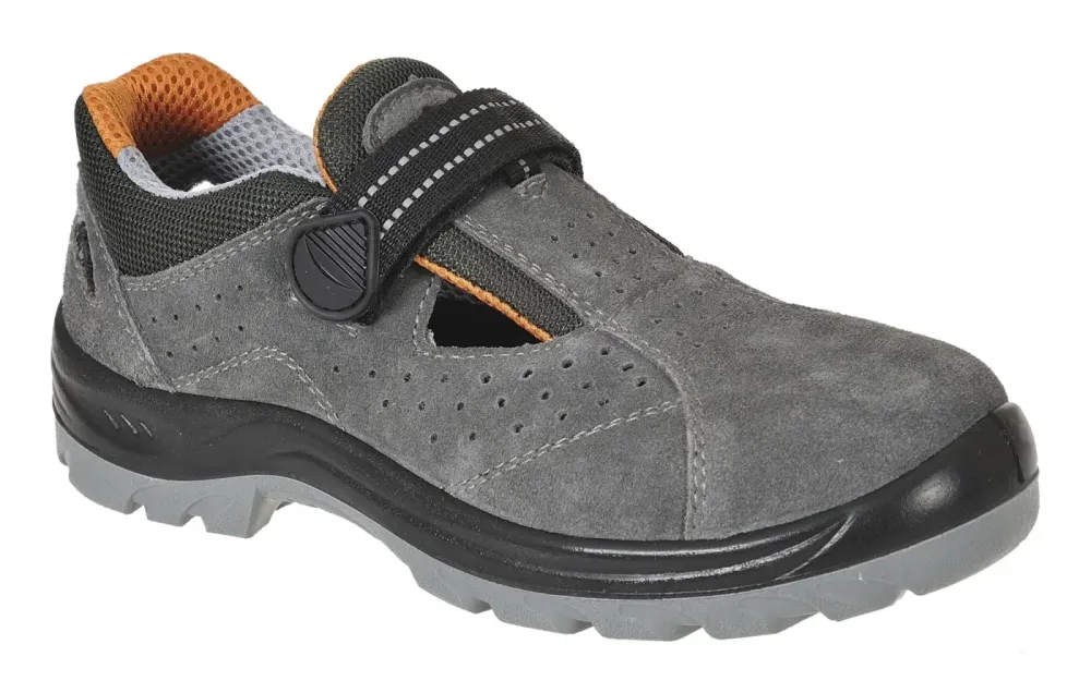 Portwest FW42 Steelite Obra Sandaal S1 Grijs voorkant
