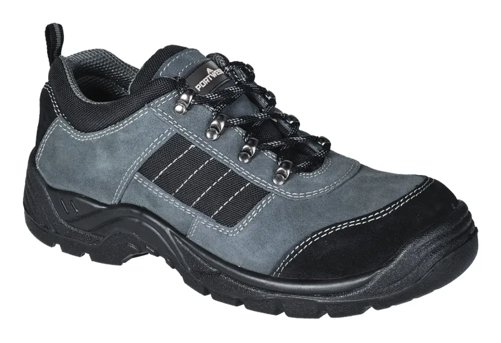 Portwest FW64 Steelite Trekker Schoen S1P Zwart voorkant