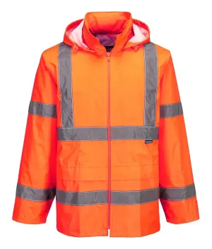 Portwest H440 Hi-Vis Regenjas Oranje voorkant