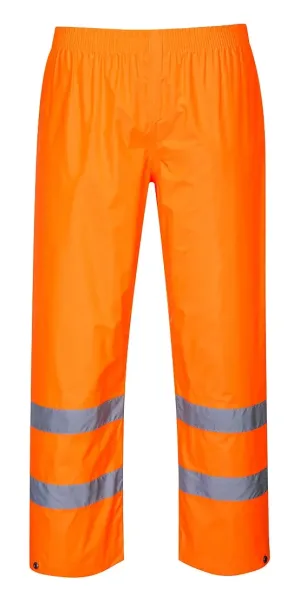 Portwest H441 Hi-Vis Regenbroek Oranje voorkant
