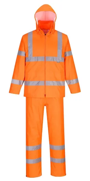 Portwest H448 Hi-Vis Regenpak Oranje voorkant