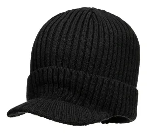 Portwest HA24 Beanie muts met klep Zwart voorkant
