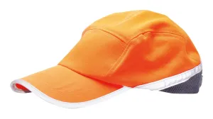 Portwest HB10 Hi-Vis Baseball Cap Oranje/marine voorkant