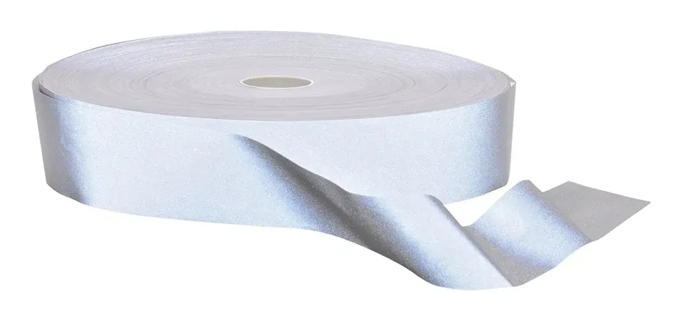Portwest HV50 Hi-Vis Tex Reflecterende Striping 100m Zilver voorkant