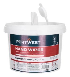 Portwest IW10 Handdoekjes (150 Doekjes) Wit voorkant