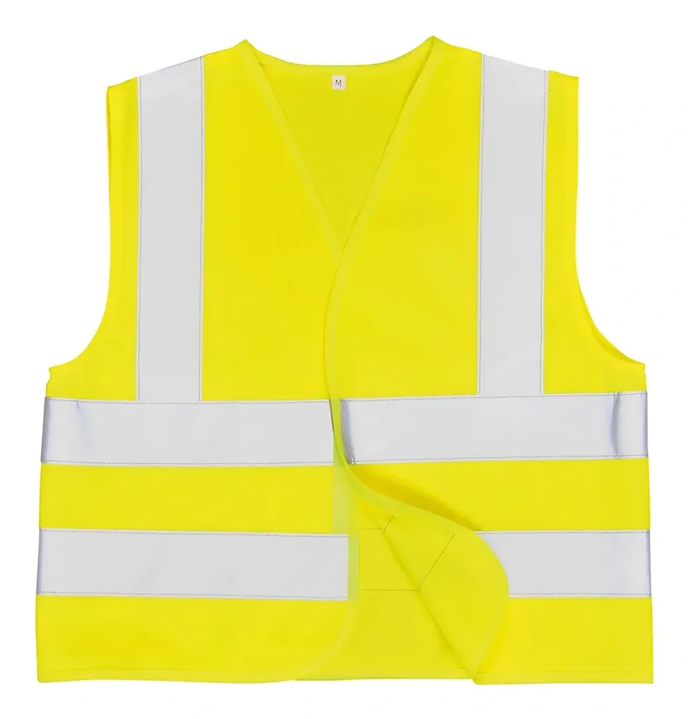 Portwest JN14 Hi-Vis Junior Band en brace vest Geel voorkant