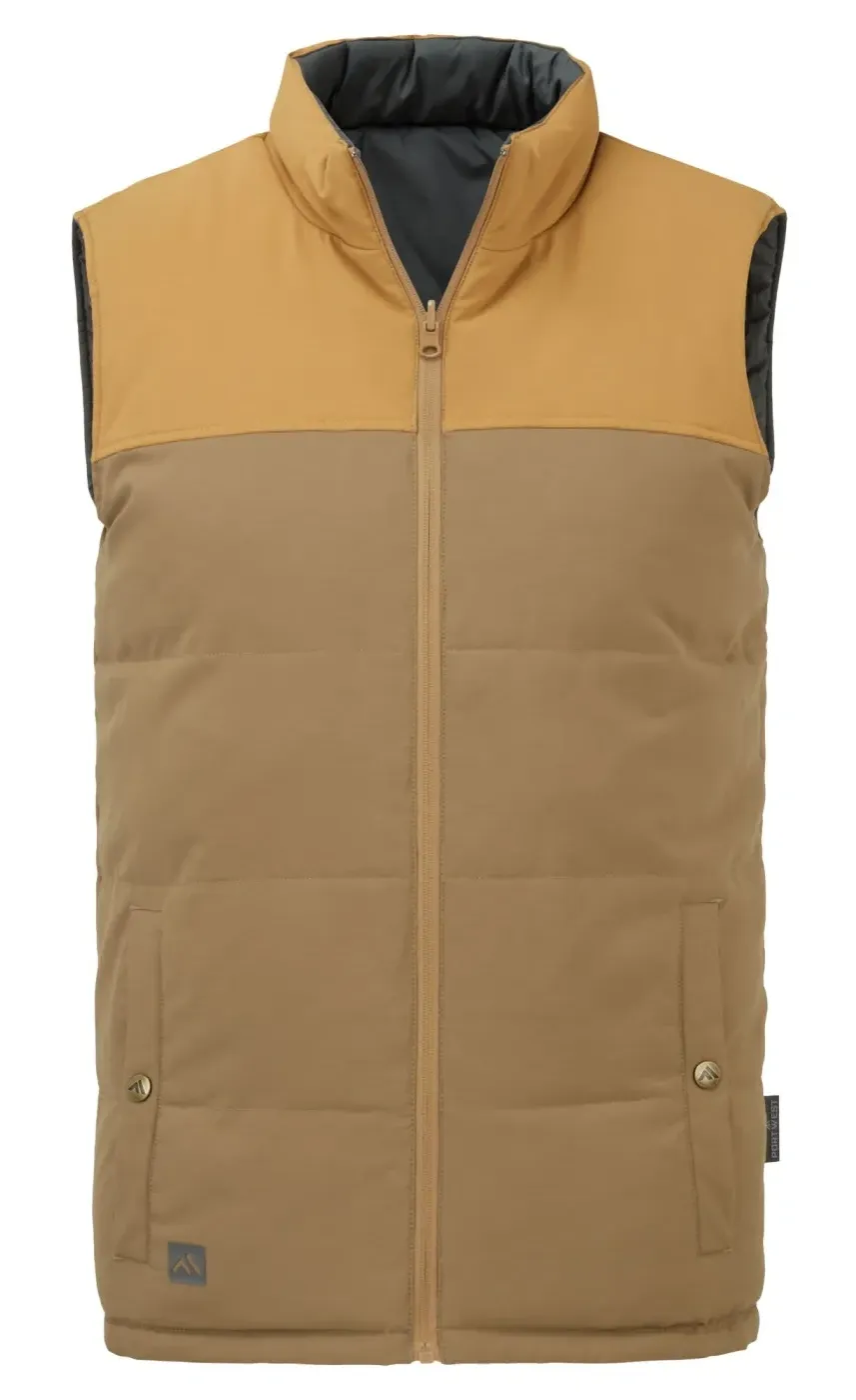 Portwest KA361 KA3 Omkeerbaar Gilet Koffiebruin voorkant
