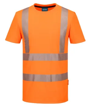 Portwest KX301 KX3 Hi-Vis T-Sport T-shirt K/M Oranje voorkant