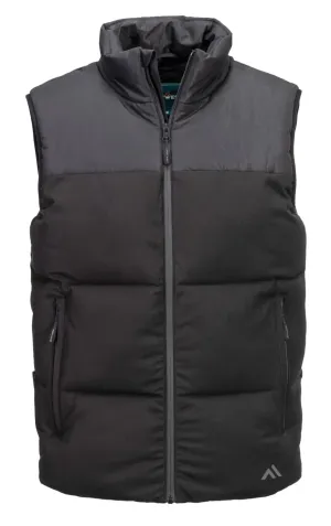 Portwest KX305 KX3 geïsoleerde gestepte bodywarmer Zwart voorkant