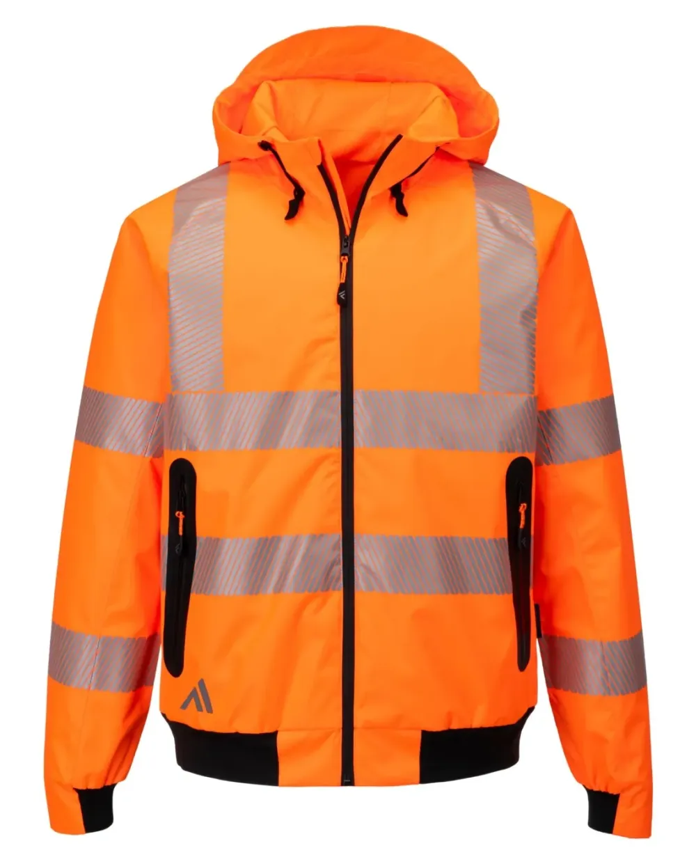 Portwest KX315 KX3 Sport Hi-Vis Regen Bomberjack Oranje voorkant