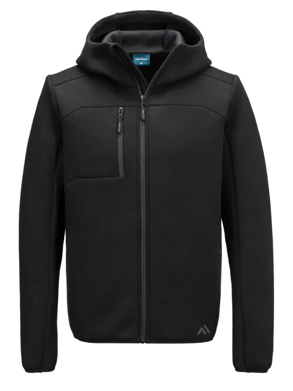 Portwest KX372 KX3 Tech Fleece Zwart voorkant