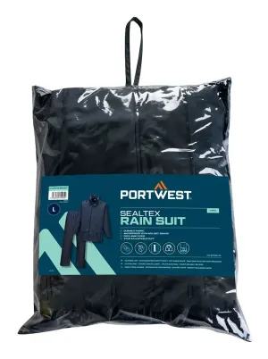 Portwest L450 Sealtex Essential Regenpak (2-delig pak) Marine voorkant