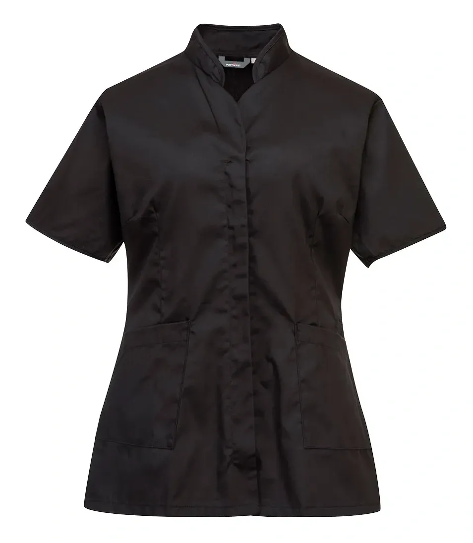 Portwest LW12 Dames Tuniek Zwart voorkant