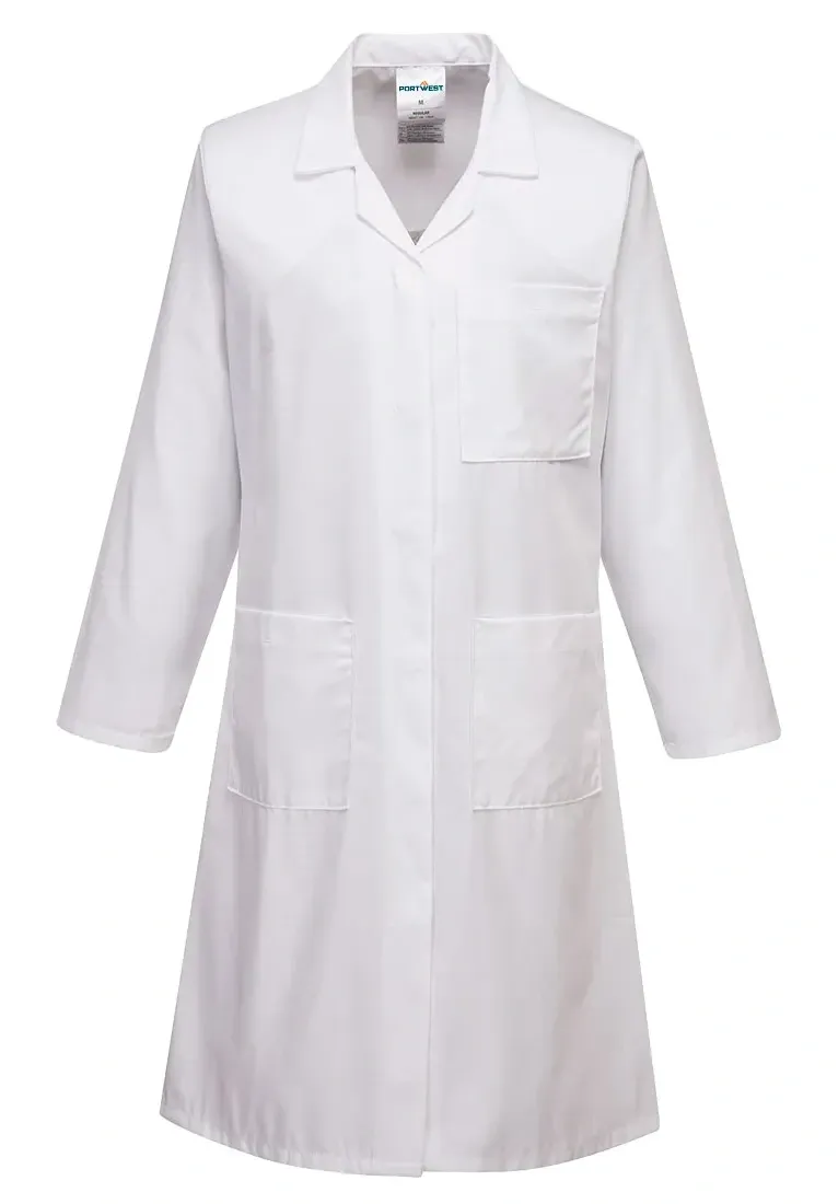 Portwest LW63 Standaard Dames jas Wit voorkant