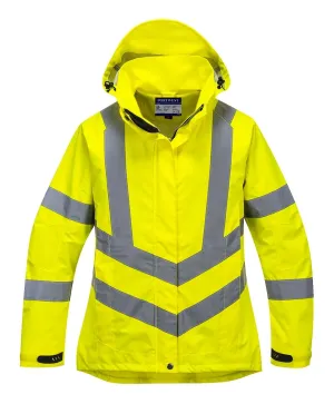 Portwest LW70 Dames Hi-Vis ademend Jack Geel voorkant