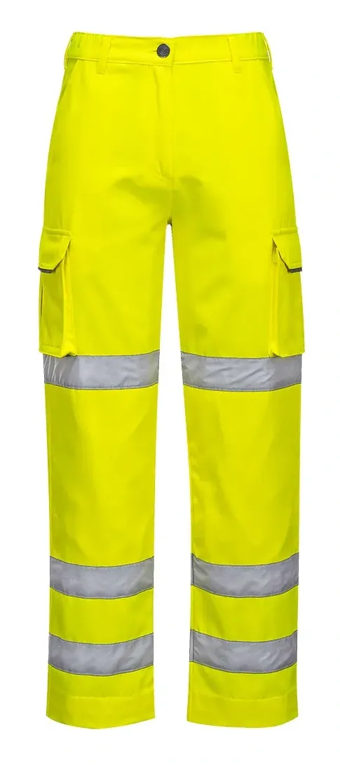 Portwest LW71 Dames Hi-Vis Broek Geel voorkant