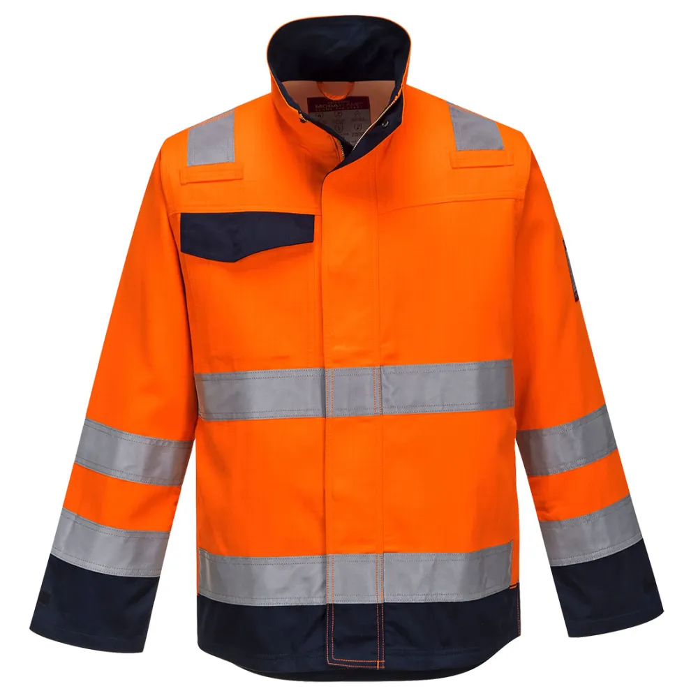 Portwest MV35 Modaflame RIS Oranje/Marine Jack Oranje/marine voorkant