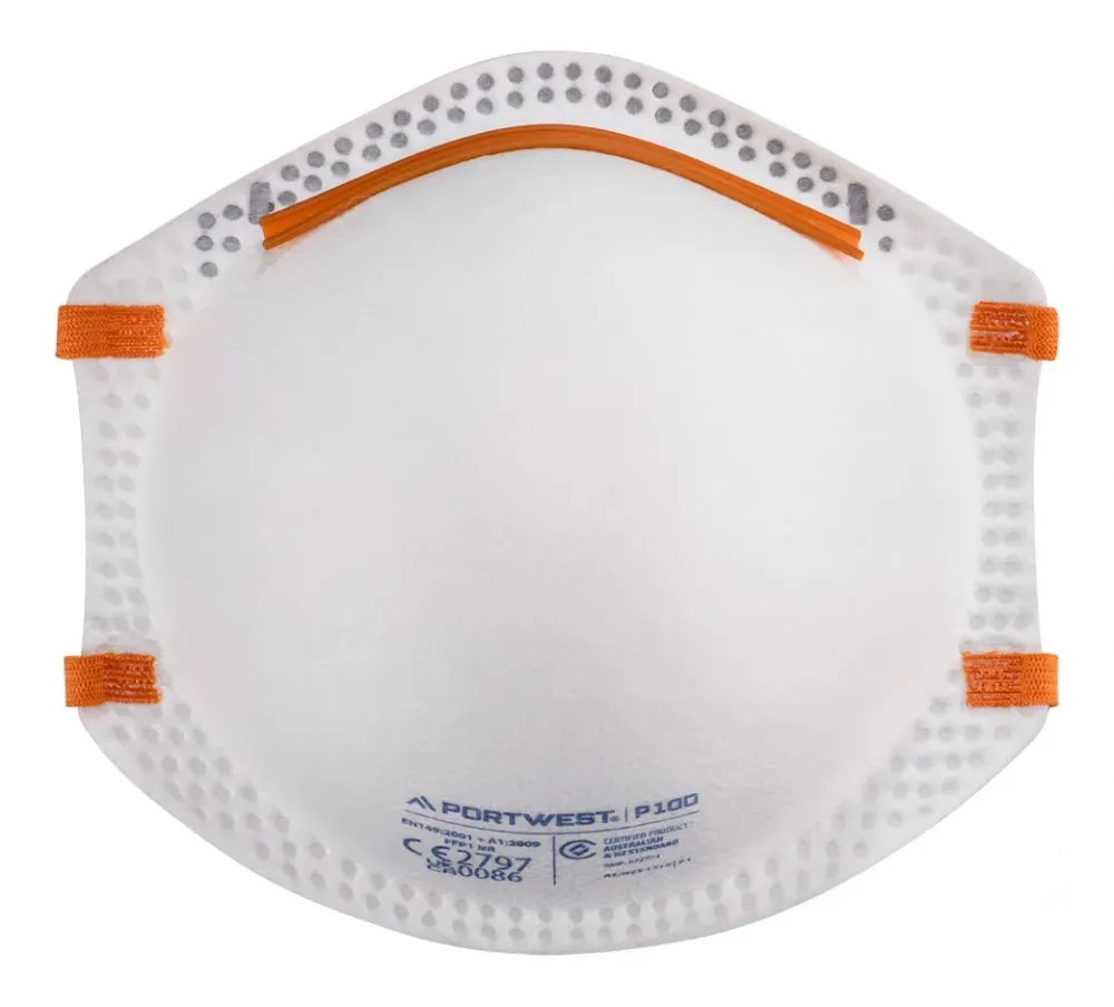 Portwest P100 FFP1 Masker Wit voorkant