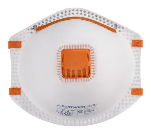 Portwest P101 FFP1 Masker met Ventiel Wit voorkant