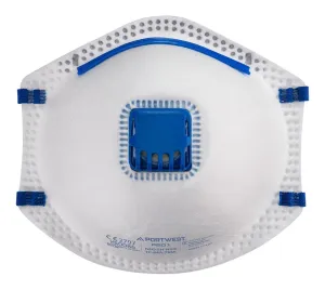 Portwest P201 FFP2 Masker met Ventiel Wit voorkant