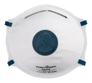 Portwest P203 FFP2 Dolomite Gevouwen Masker Wit voorkant