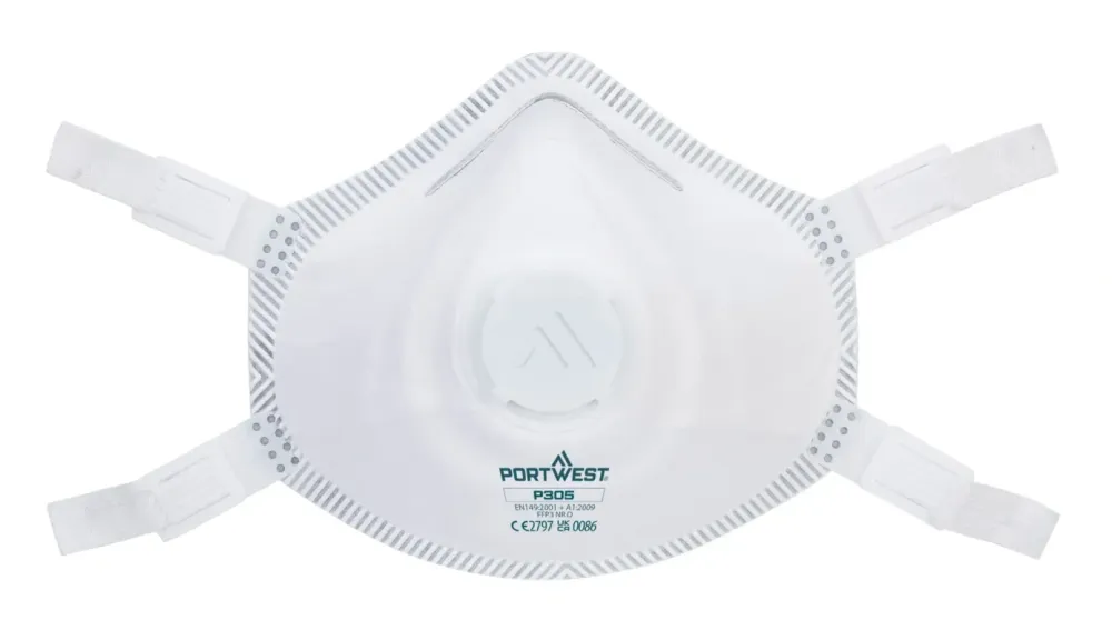 Portwest P305 FFP3 Premium masker Wit voorkant