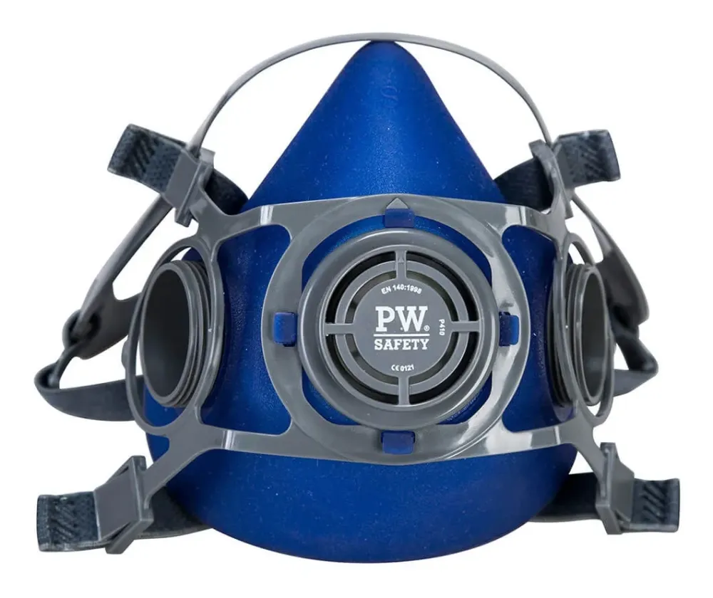 Portwest P410 Auckland Halfgelaat Masker Blauw voorkant