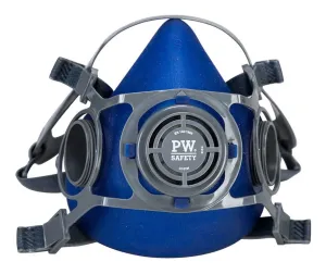 Portwest P410 Auckland Halfgelaat Masker Blauw voorkant