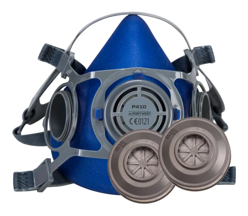 Portwest P418 Auck Halfgelaatsmasker Kit Blauw voorkant