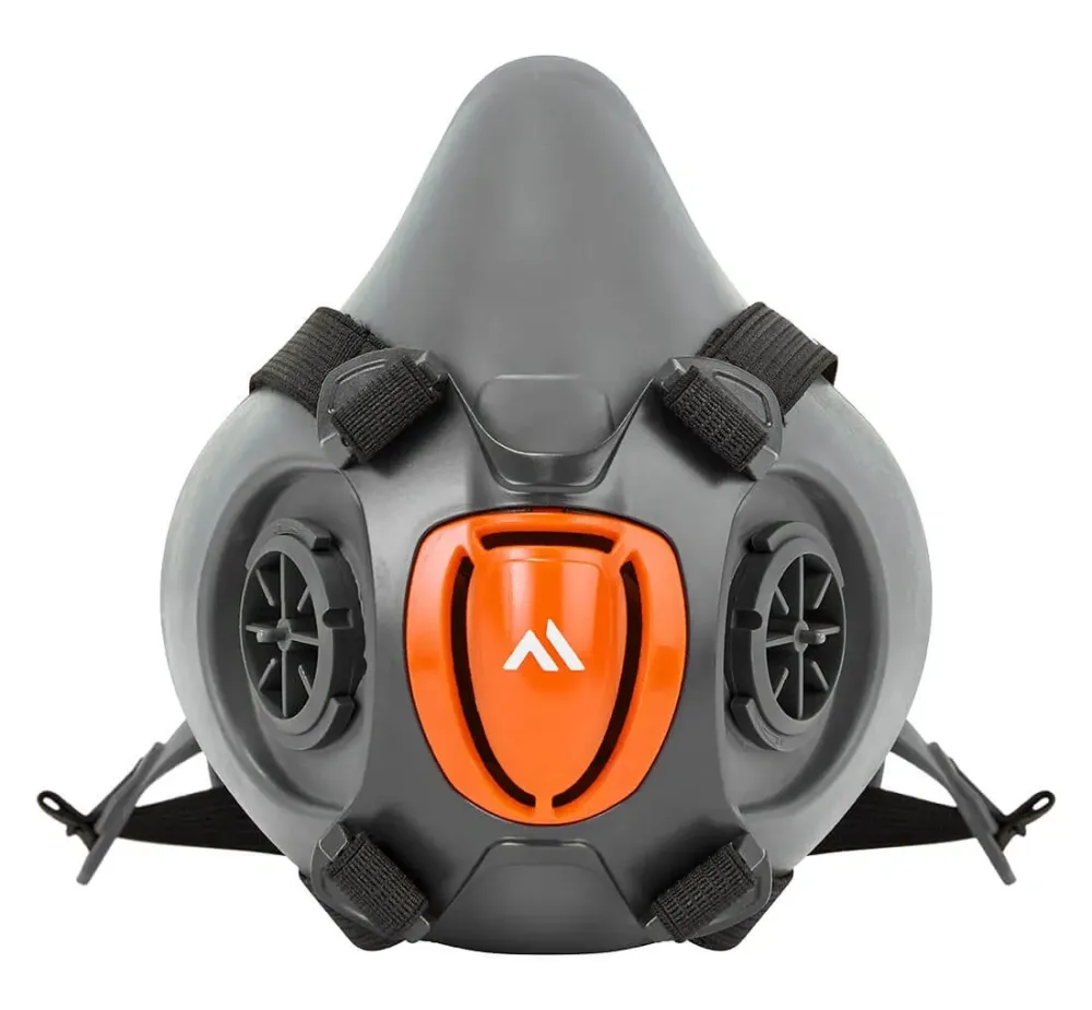 Portwest P421 TPR Halfgelaatsmasker Grijs voorkant