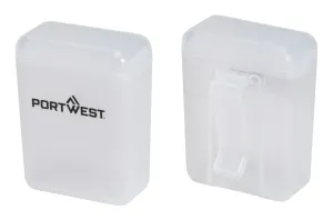 Portwest PA09 Oordopjes Opbergdoos (Pk50) Wit voorkant