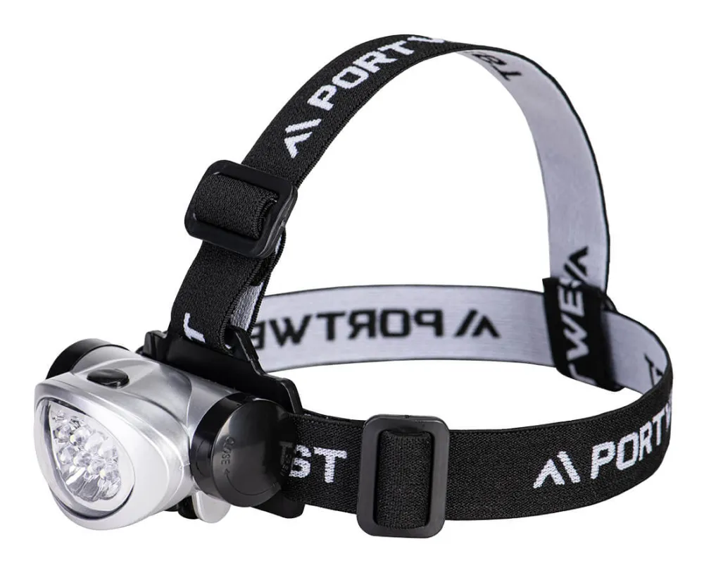 Portwest PA50 L.E.D Hoofdlicht Zilver voorkant