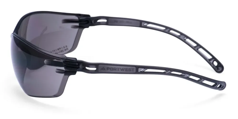 Portwest PR12 Air Safety Veiligheidsbril Donker voorkant