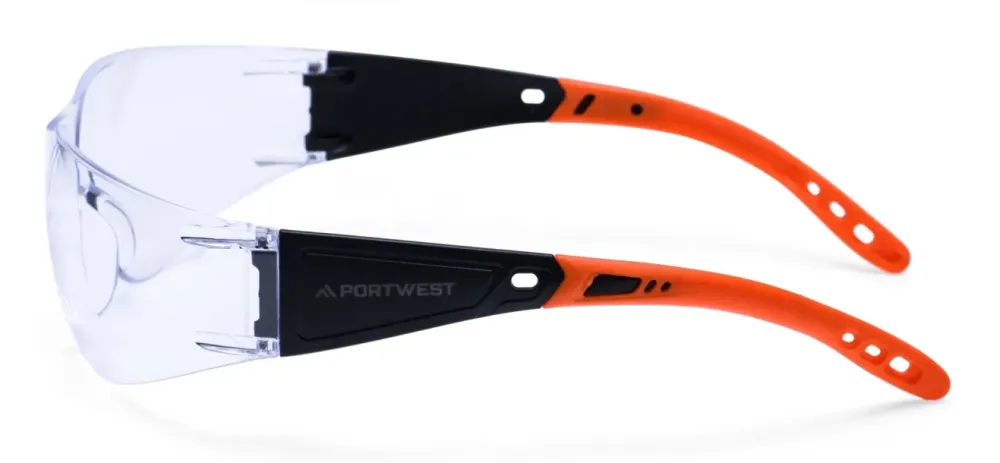Portwest PR32 Wrap Around Pro Bril Helder voorkant