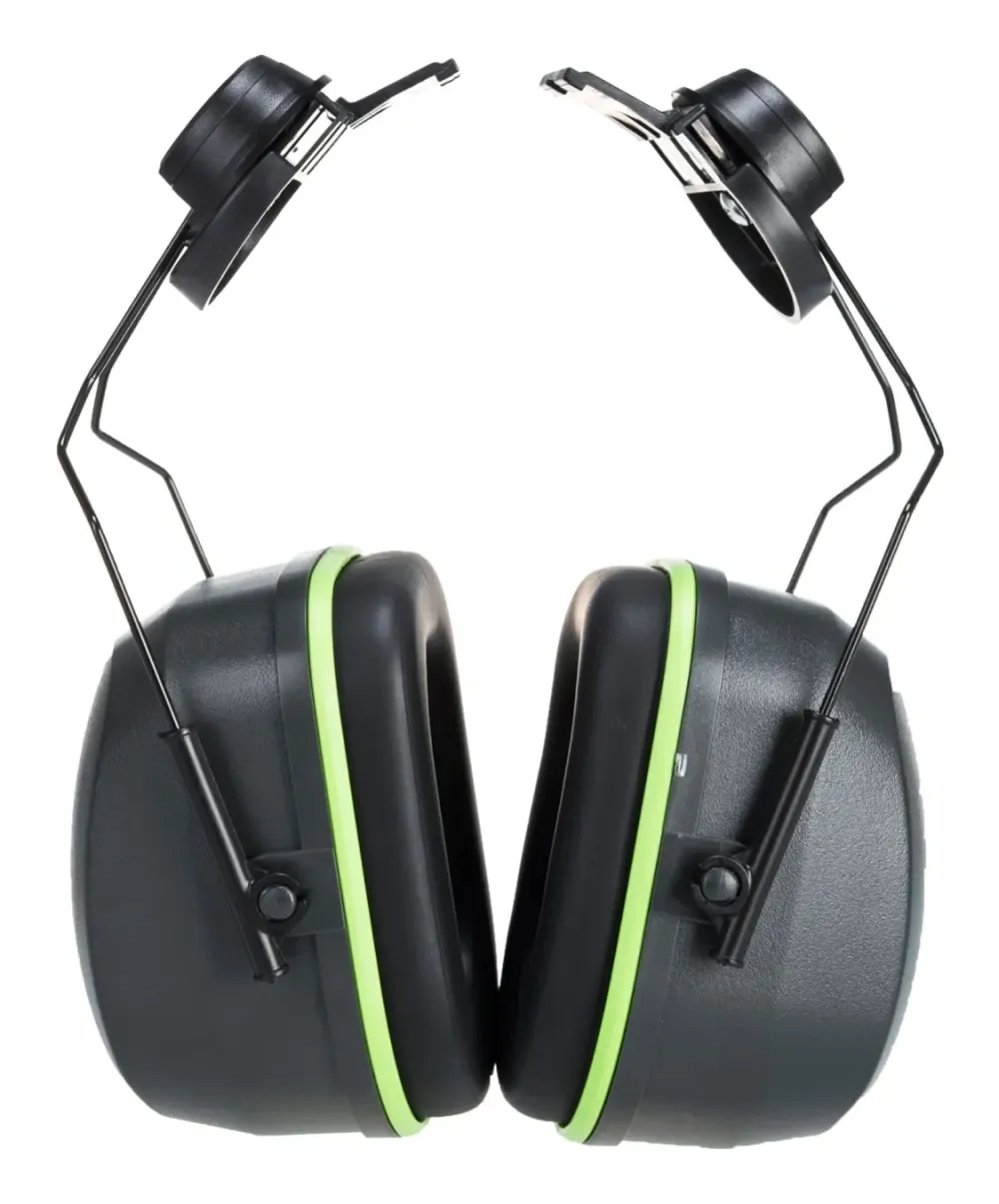 Portwest PS45 Premium Clip-On gehoorbeschermer Grijs voorkant