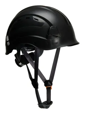 Portwest PS63 Hoogte Endurance Helm met ventilatie Zwart voorkant
